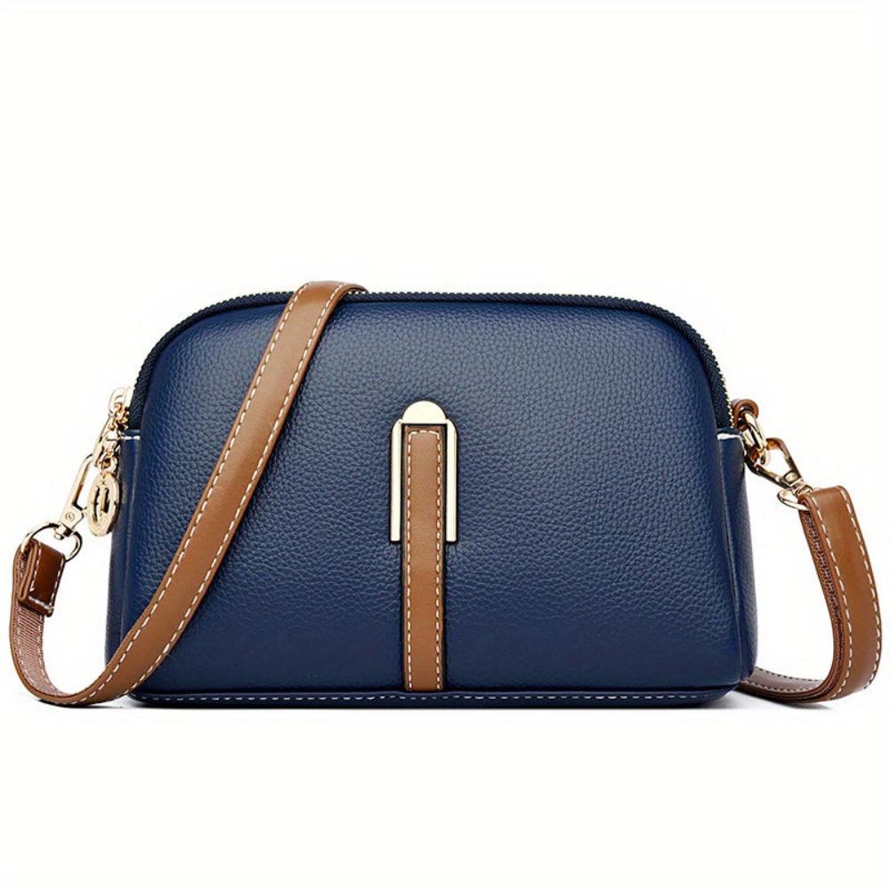 Borsa a Spalla con Texture Lychee Donna