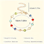 Bracciale unico a forma di cuore