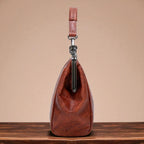 Borsa Vintage con Chiusura a Scatto Donna