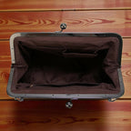 Borsa Vintage con Chiusura a Scatto Donna
