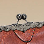 Borsa Vintage con Chiusura a Scatto Donna