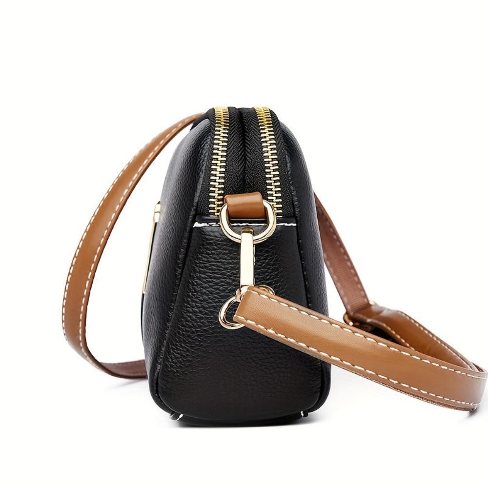 Borsa a Spalla con Texture Lychee Donna