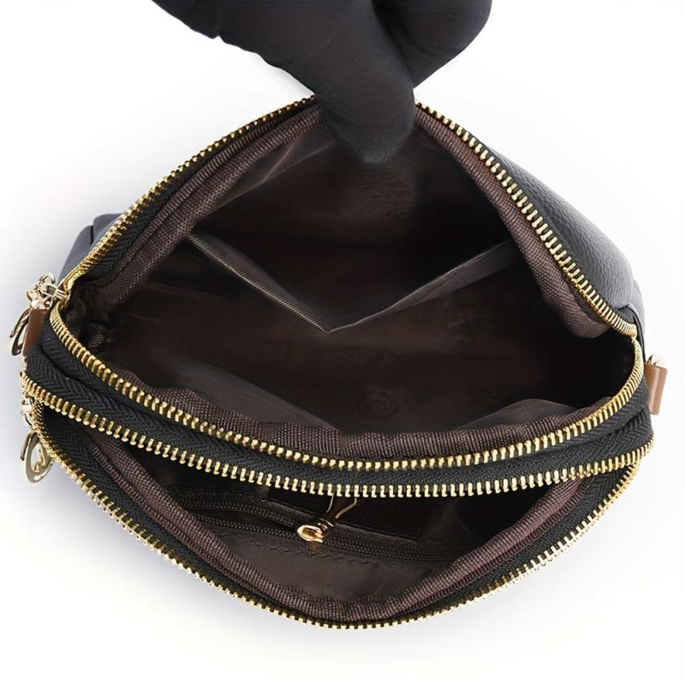 Borsa a Spalla con Texture Lychee Donna