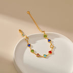 Bracciale unico a forma di cuore