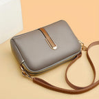 Borsa a Spalla con Texture Lychee Donna