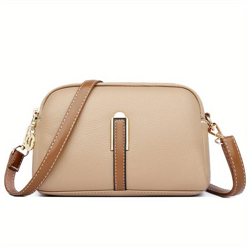 Borsa a Spalla con Texture Lychee Donna