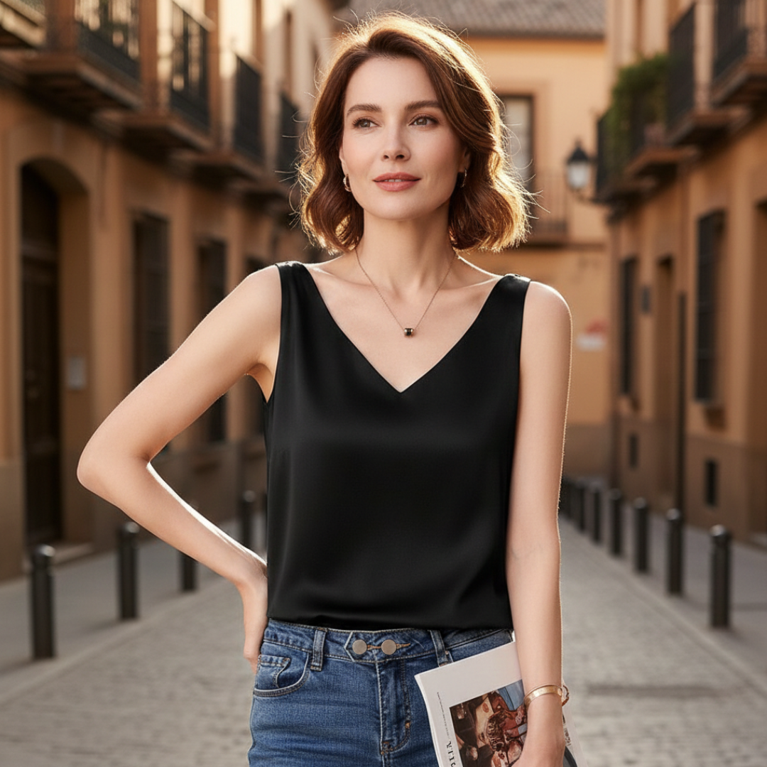 TOP DRAPPEGGIATO SCOLLO V – STILE E COMFORT TUTTO IL GIORNO