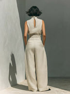 Completo Minimalista in Cotone e Lino Donna