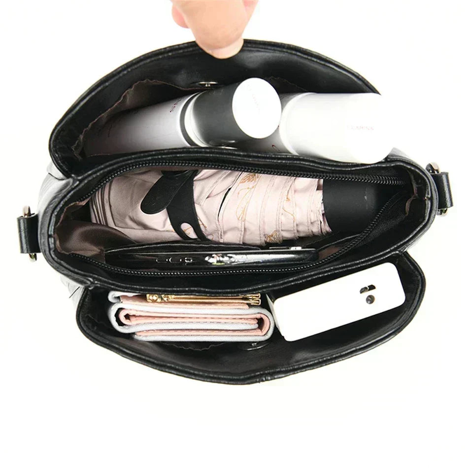 Borsa Tote e Crossbody in Pelle Ricamata Donna