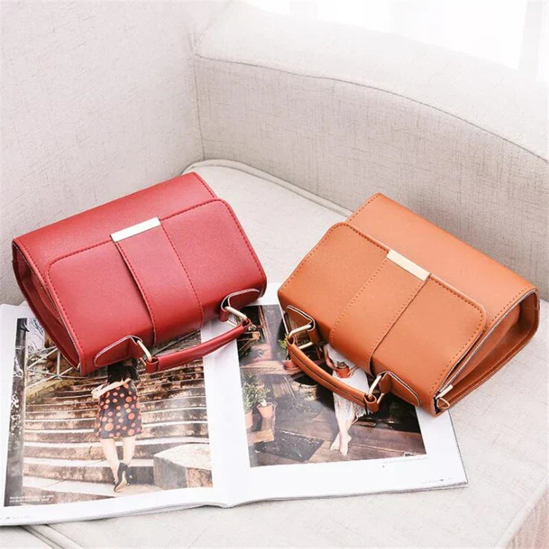 Borsa a Spalla Chic Retrò in Pelle PU Donna