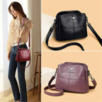 Borsa Tote e Crossbody in Pelle Ricamata Donna