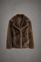Cappotto Oversize in Pelo Sintetico Donna