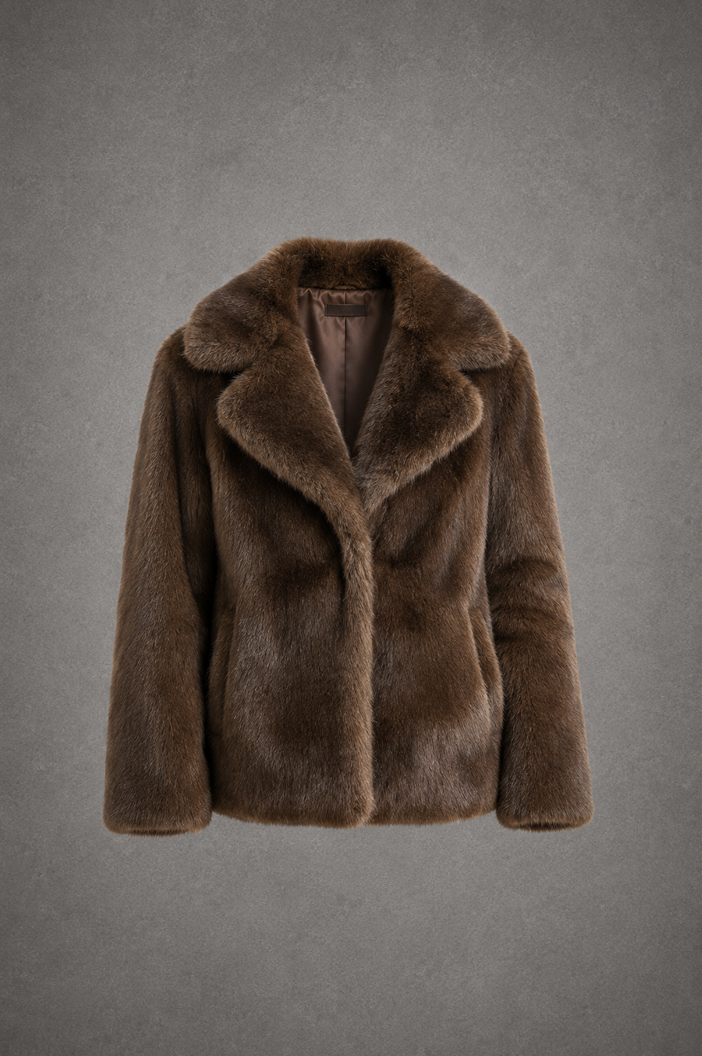 Cappotto Oversize in Pelo Sintetico Donna
