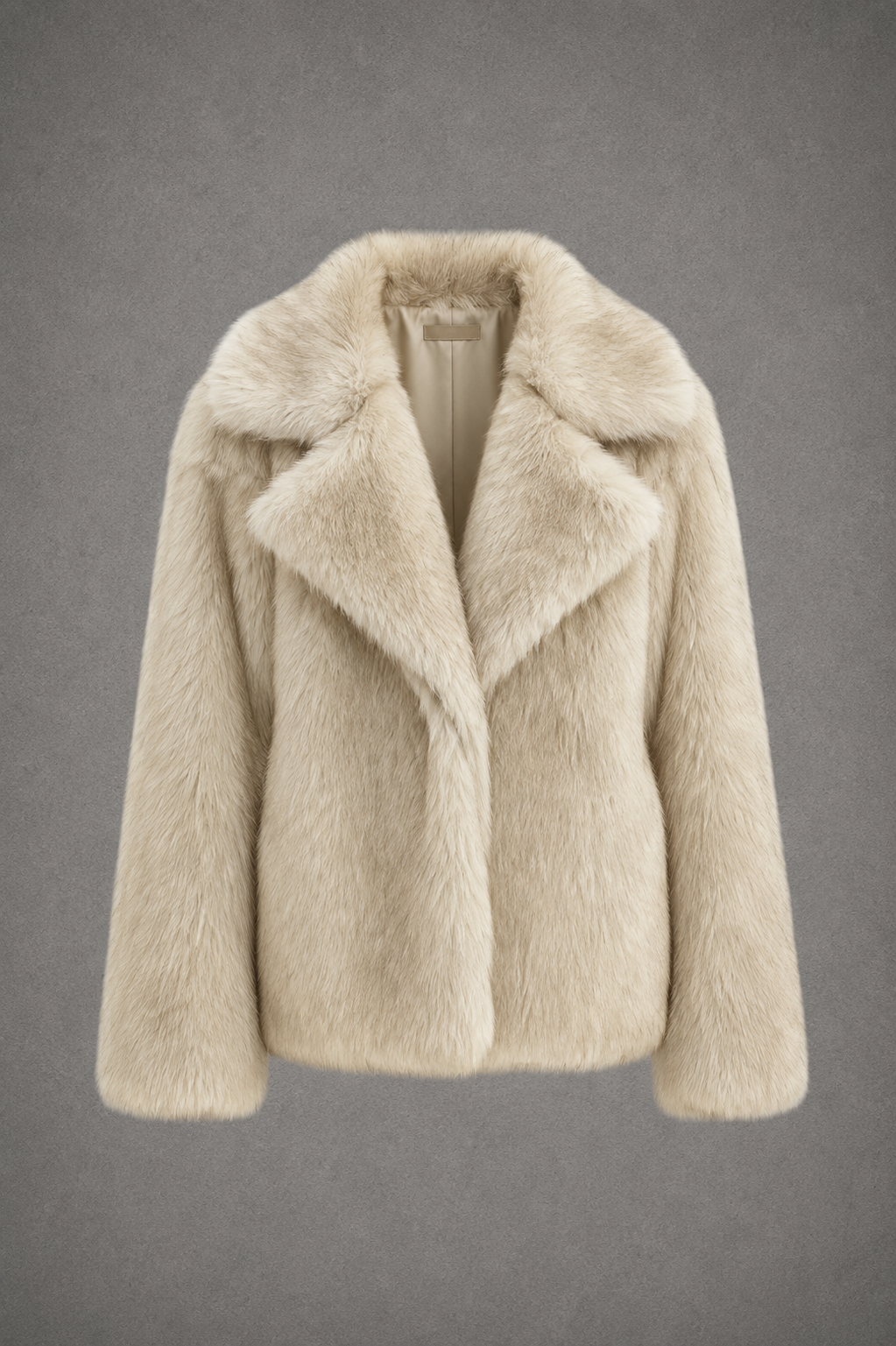 Cappotto Oversize in Pelo Sintetico Donna