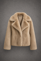 Cappotto Oversize in Pelo Sintetico Donna