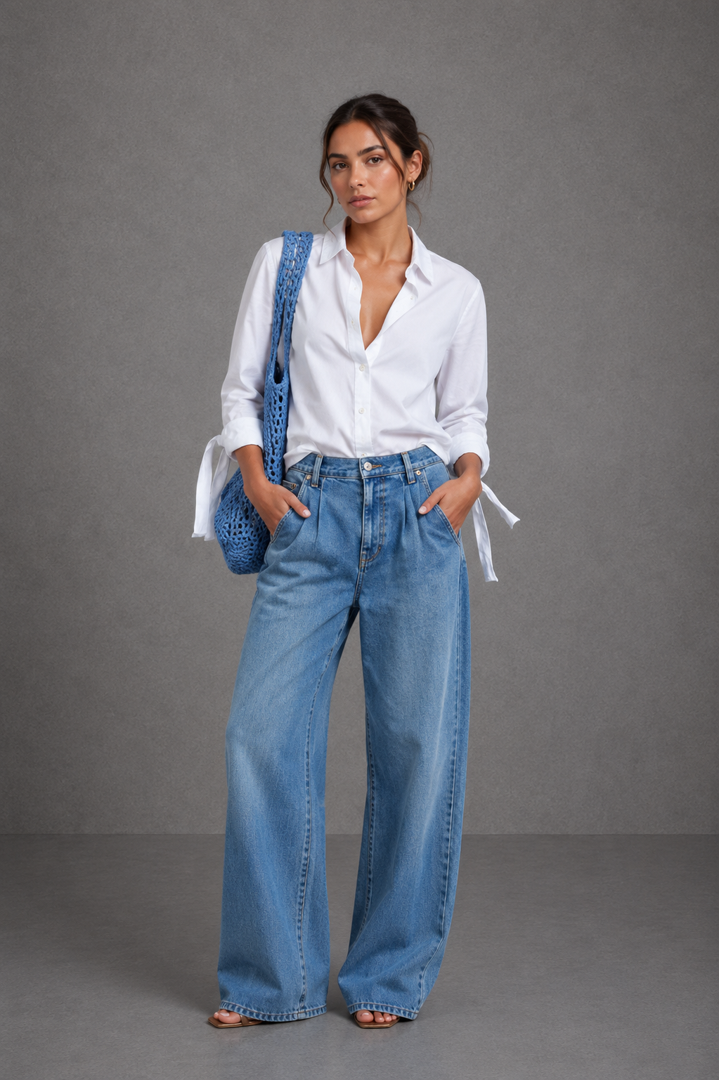 Jeans Palazzo Premium Donna