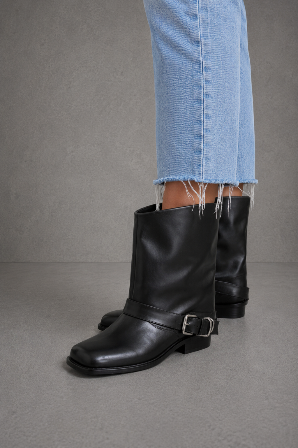 Stivaletti Cowboy Punta Quadrata Donna