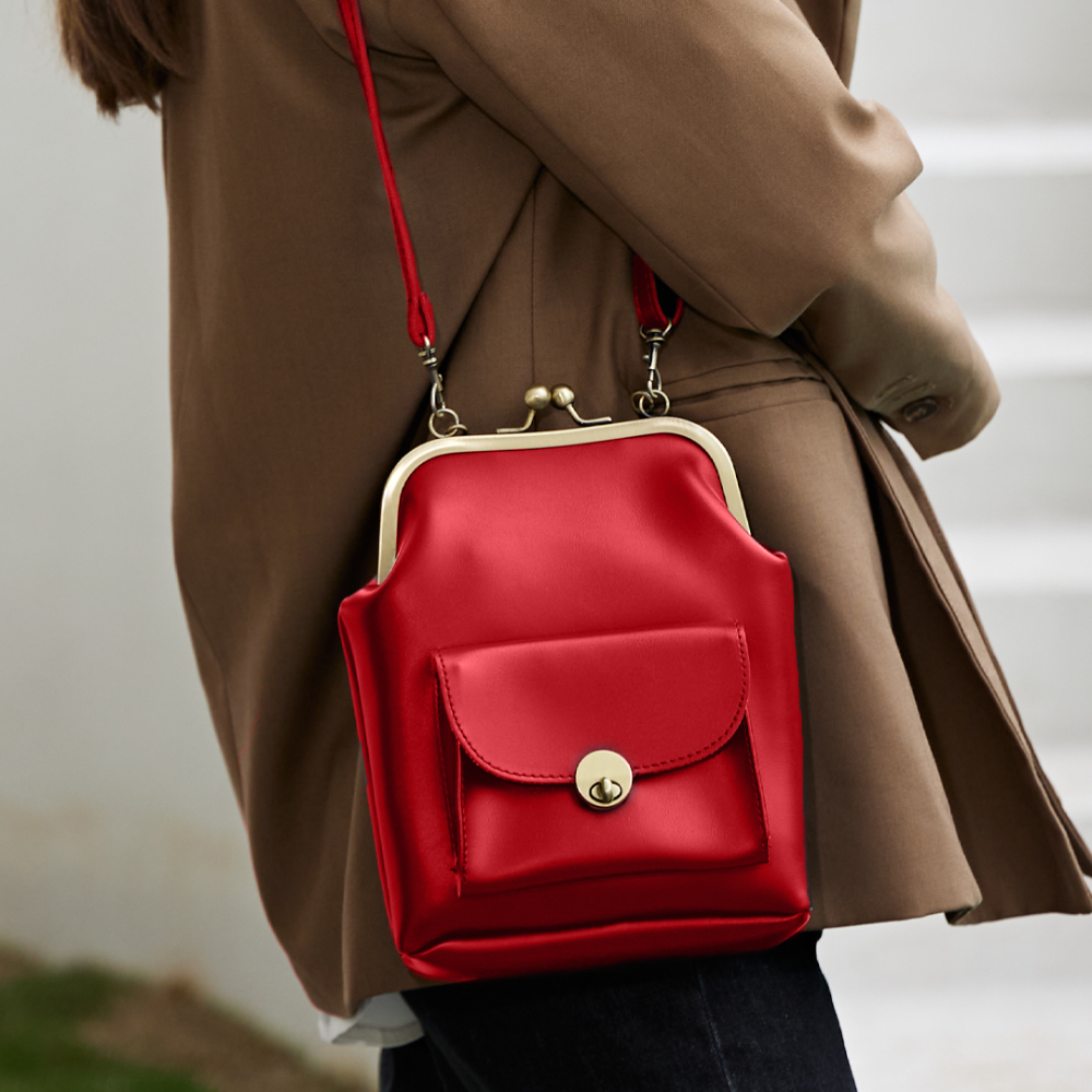 Borsa Vintage Elegante Stile Rétro Donna