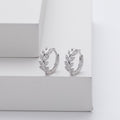 Orecchini in argento a forma di foglia