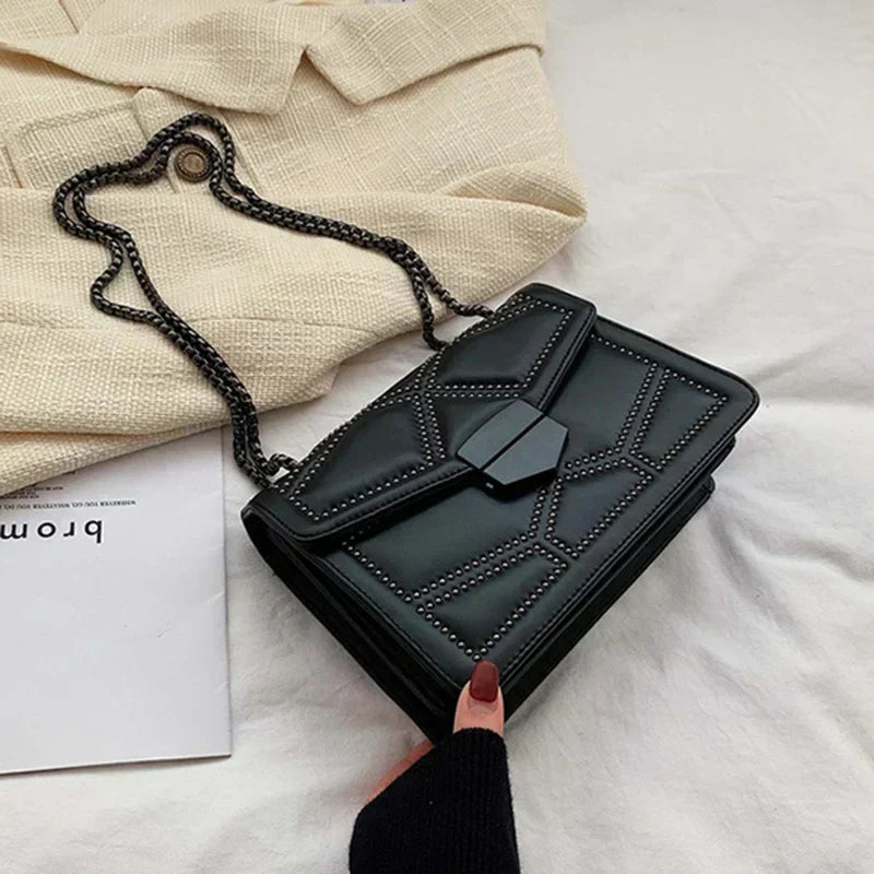 Borsa a Spalla Elegante in Pelle PU Donna