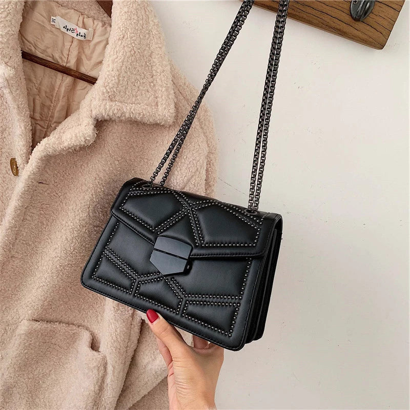 Borsa a Spalla Elegante in Pelle PU Donna
