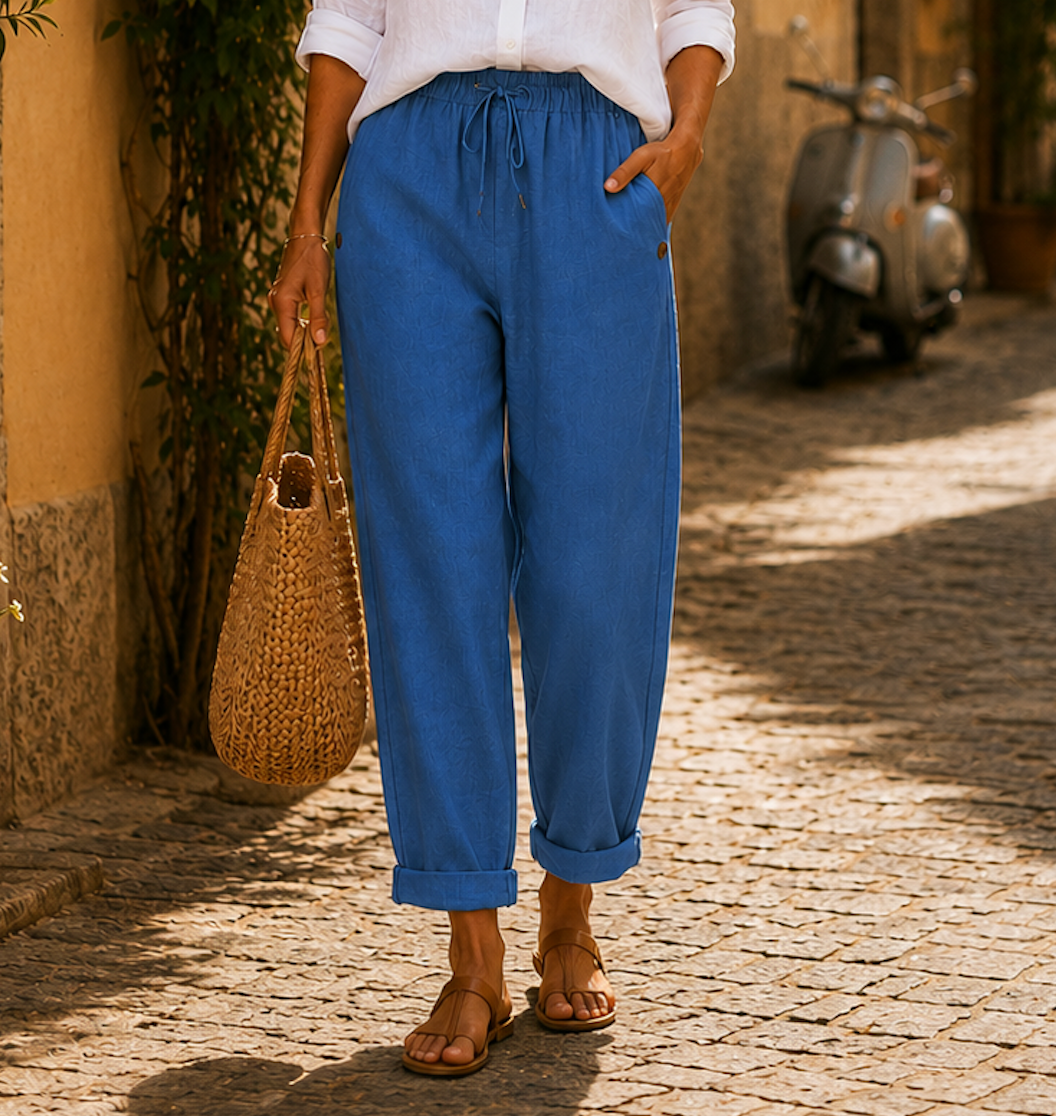 Pantalone in Lino Leggero Donna