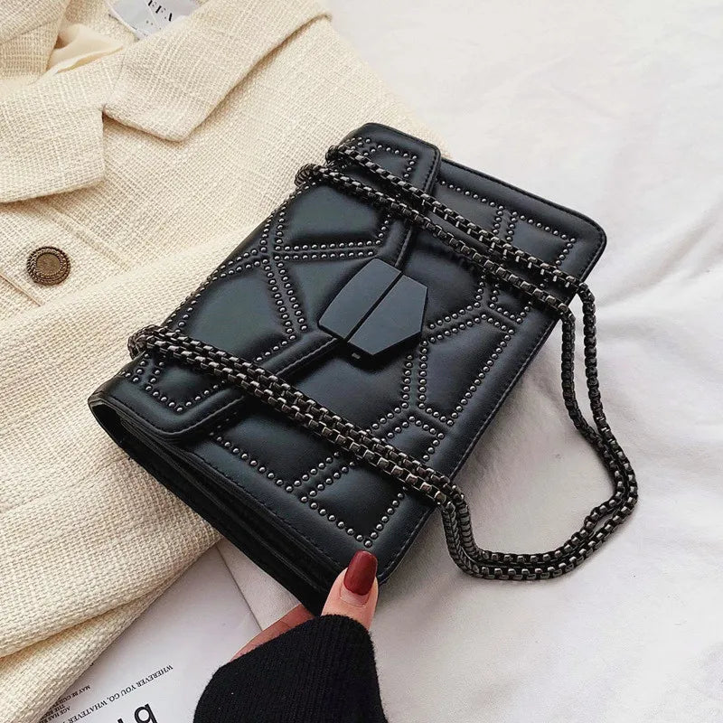 Borsa a Spalla Elegante in Pelle PU Donna