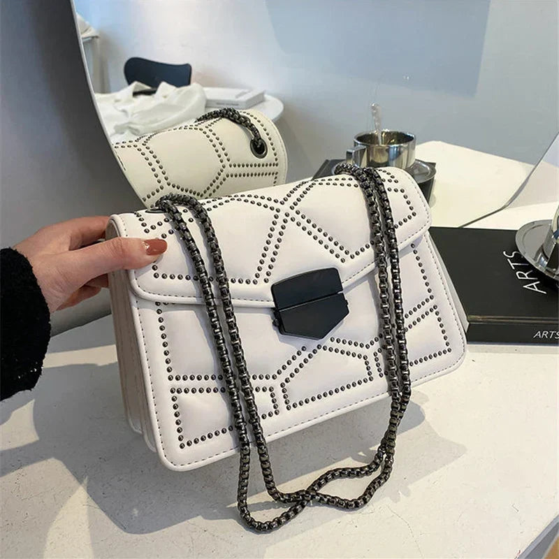 Borsa a Spalla Elegante in Pelle PU Donna