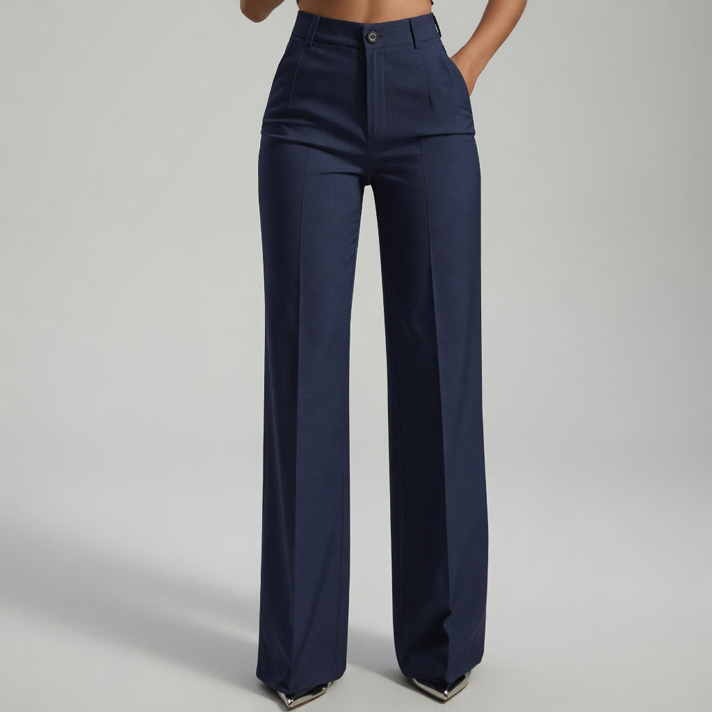 Pantalone Elegante Vita Alta Donna