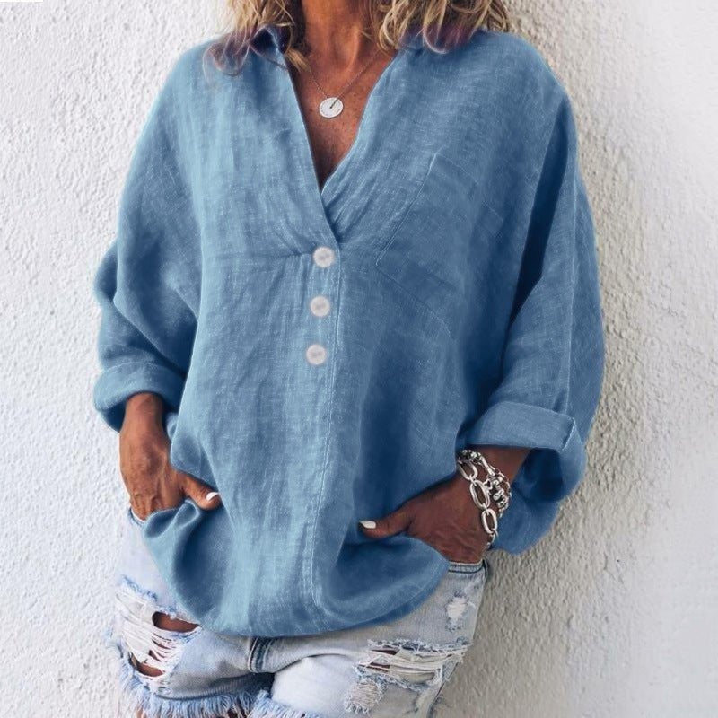 CAMICIA LINO OVERSIZE – LA LIBERTÀ CHE VESTE BENE