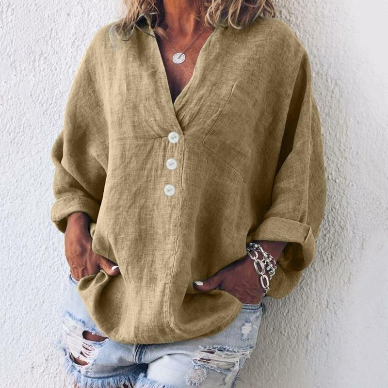 CAMICIA LINO OVERSIZE – LA LIBERTÀ CHE VESTE BENE