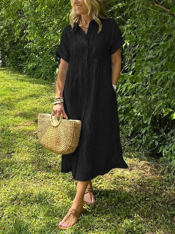 ABITO CHEMISIER RIGHE – L'ELEGANZA CASUAL DI OGNI GIORNO