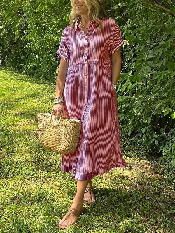 ABITO CHEMISIER RIGHE – L'ELEGANZA CASUAL DI OGNI GIORNO
