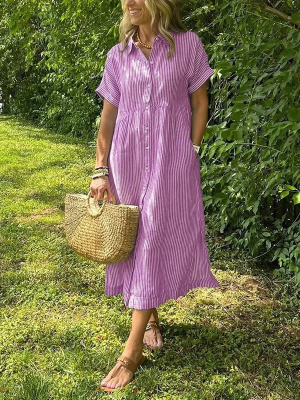 ABITO CHEMISIER RIGHE – L'ELEGANZA CASUAL DI OGNI GIORNO