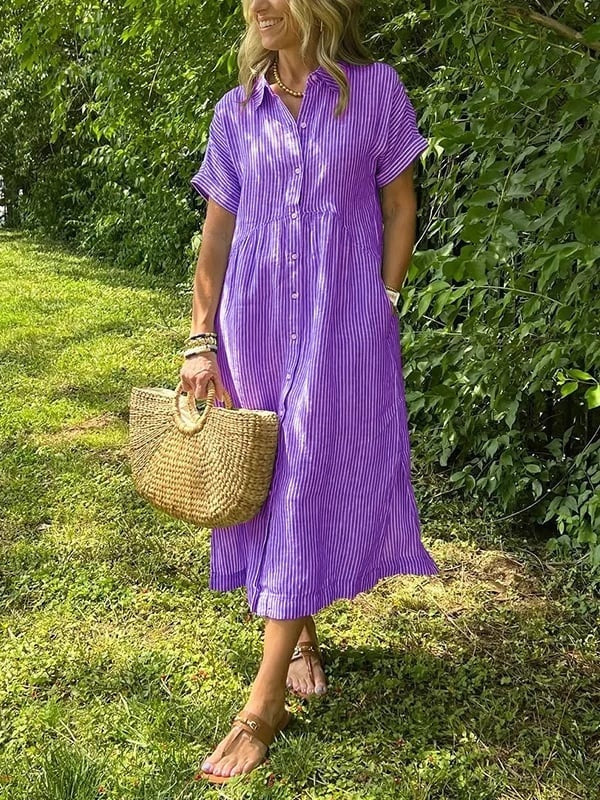 ABITO CHEMISIER RIGHE – L'ELEGANZA CASUAL DI OGNI GIORNO