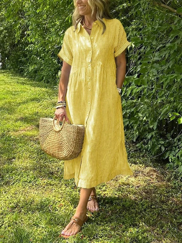 ABITO CHEMISIER RIGHE – L'ELEGANZA CASUAL DI OGNI GIORNO