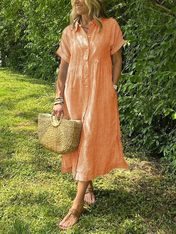 ABITO CHEMISIER RIGHE – L'ELEGANZA CASUAL DI OGNI GIORNO