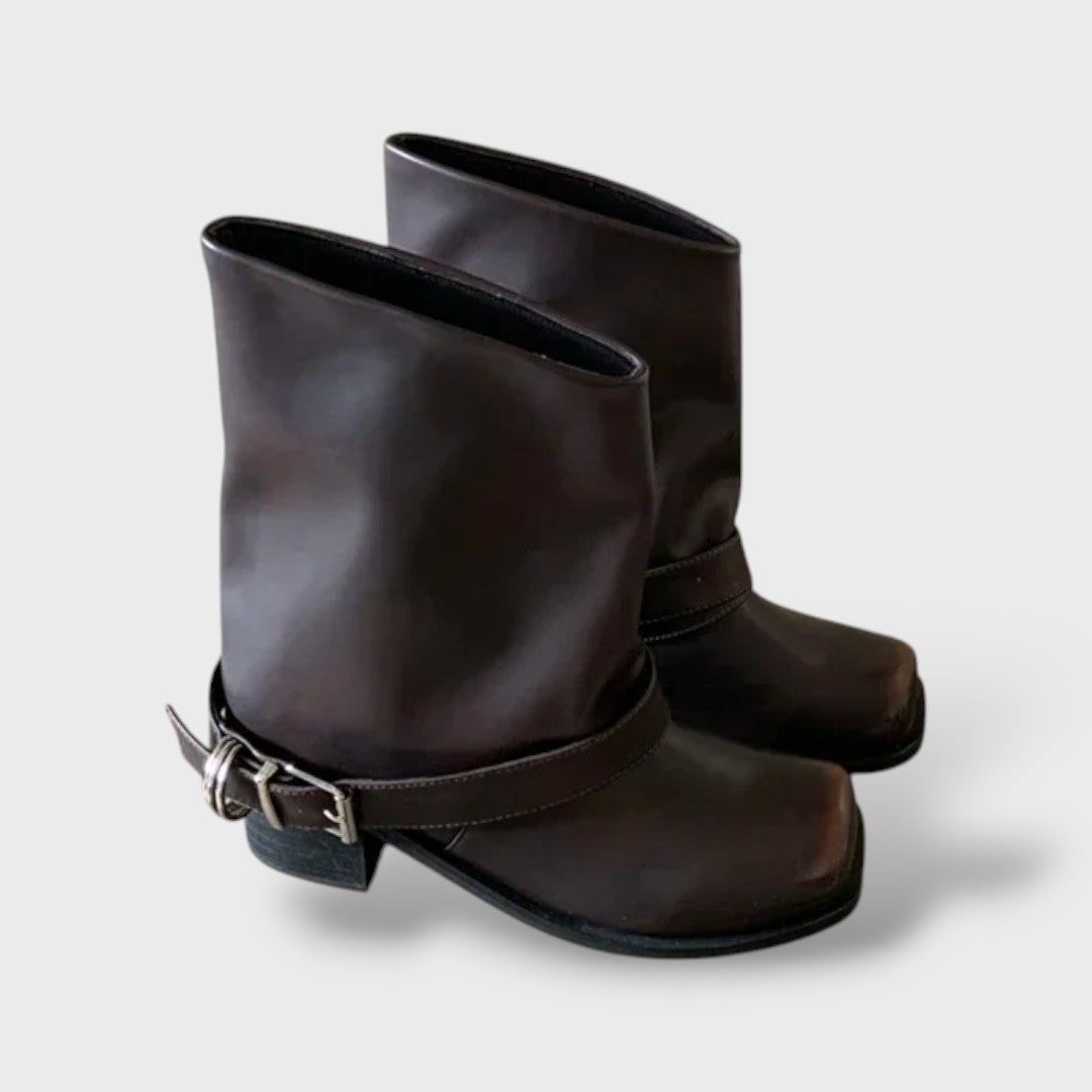 Stivaletti Cowboy Punta Quadrata Donna