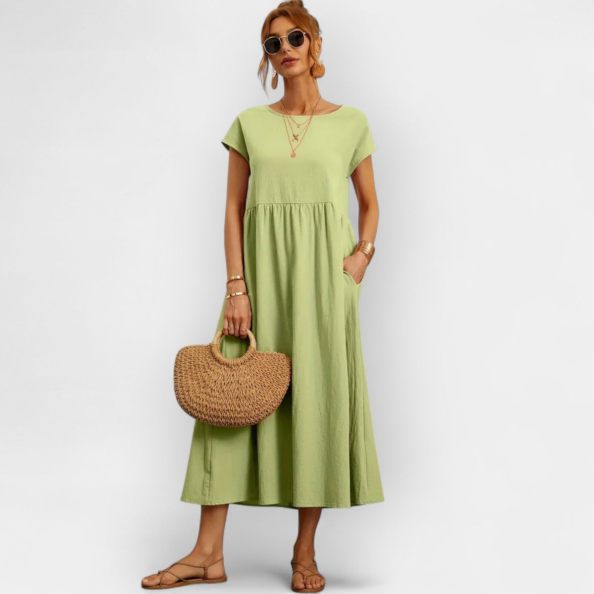 ABITO MIDI TASCHE CASUAL – IL COMFORT DI OGNI GIORNO