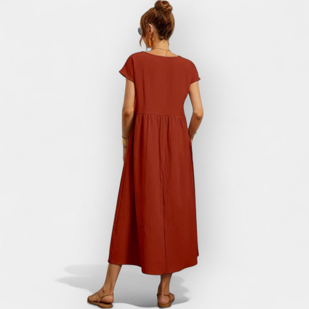ABITO MIDI TASCHE CASUAL – IL COMFORT DI OGNI GIORNO