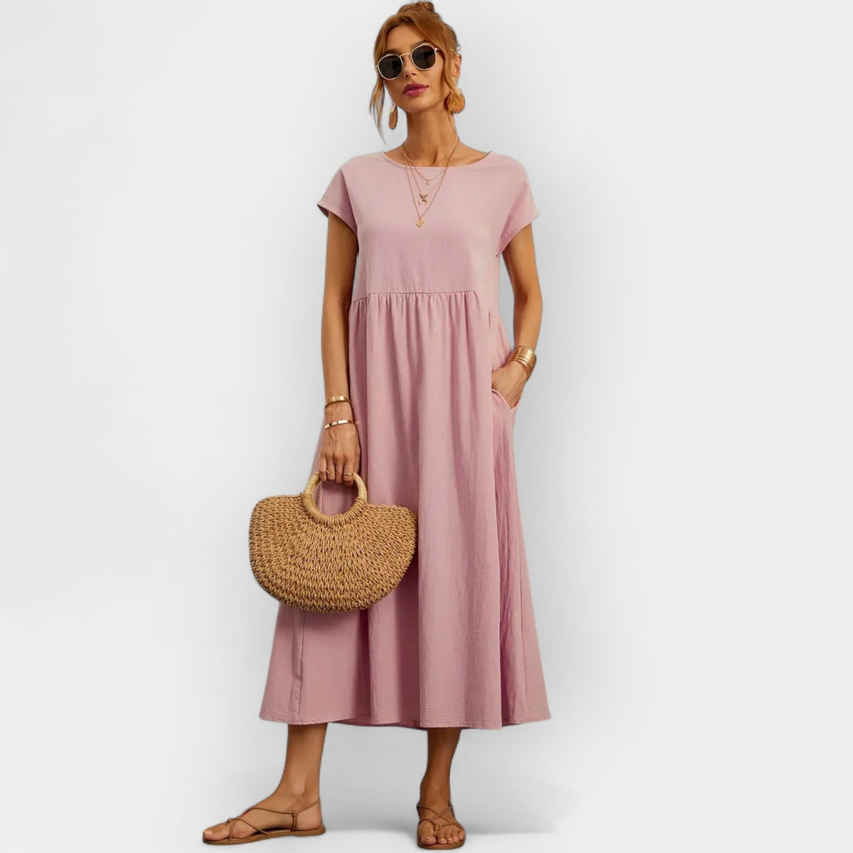 ABITO MIDI TASCHE CASUAL – IL COMFORT DI OGNI GIORNO