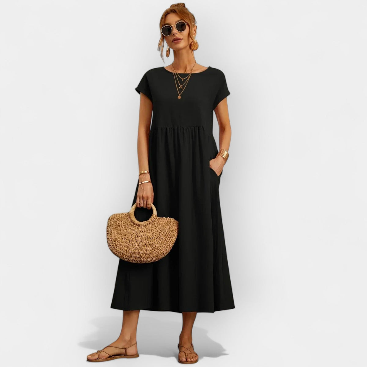 ABITO MIDI TASCHE CASUAL – IL COMFORT DI OGNI GIORNO