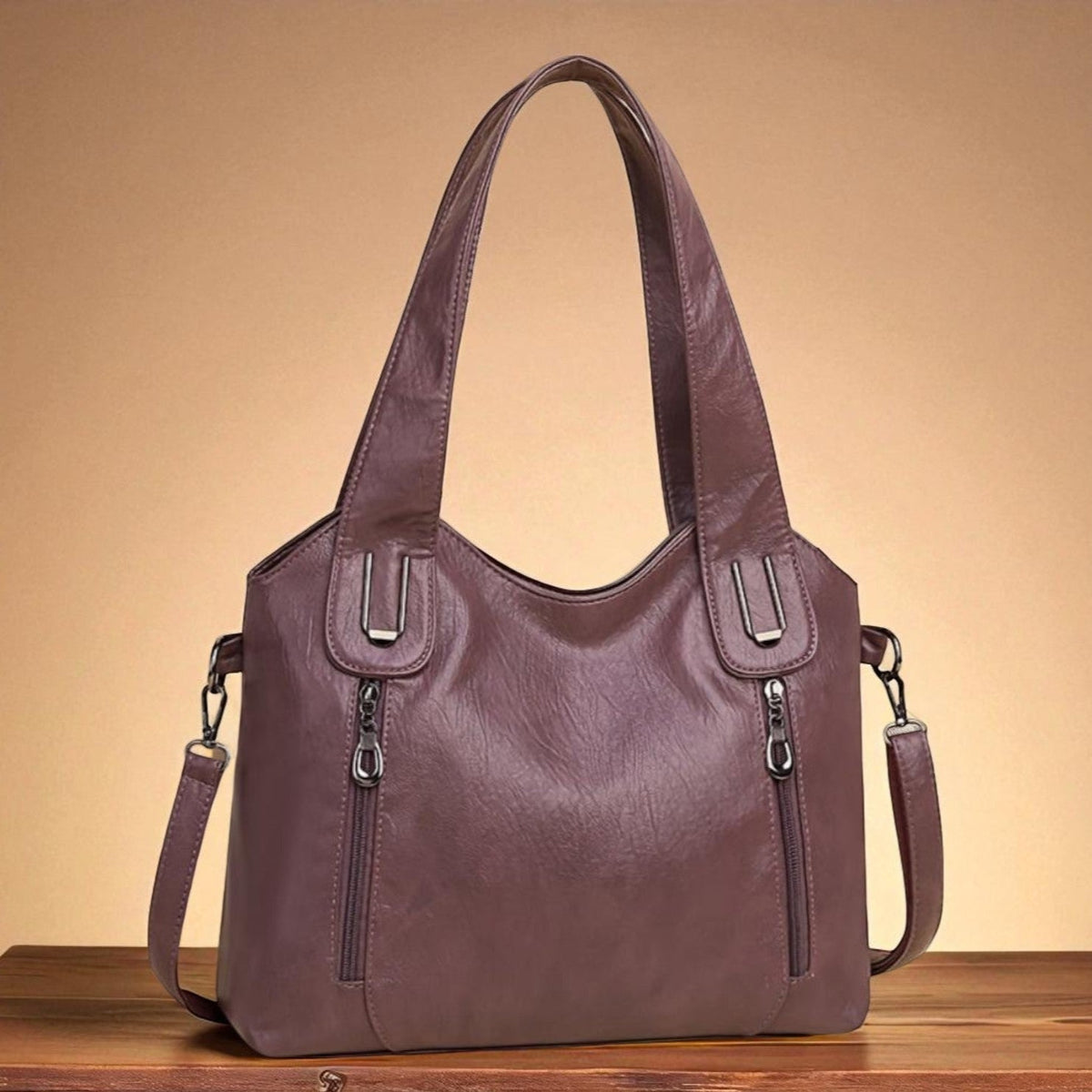 Borsa Tote Retrò per Documenti Donna