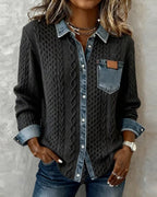 MAGLIA TRECCE DENIM – IL MIX URBANO CHE SORPRENDE