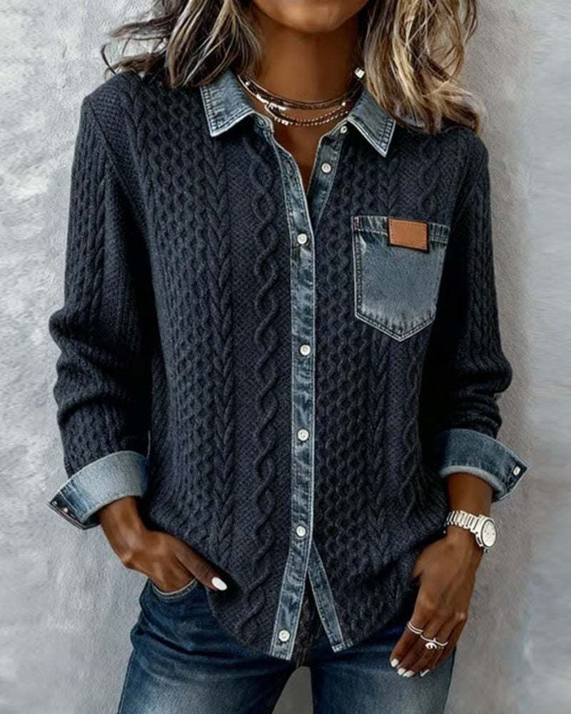 MAGLIA TRECCE DENIM – IL MIX URBANO CHE SORPRENDE