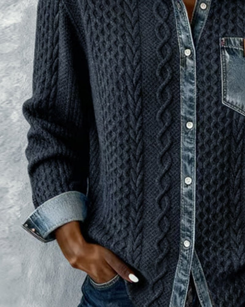MAGLIA TRECCE DENIM – IL MIX URBANO CHE SORPRENDE
