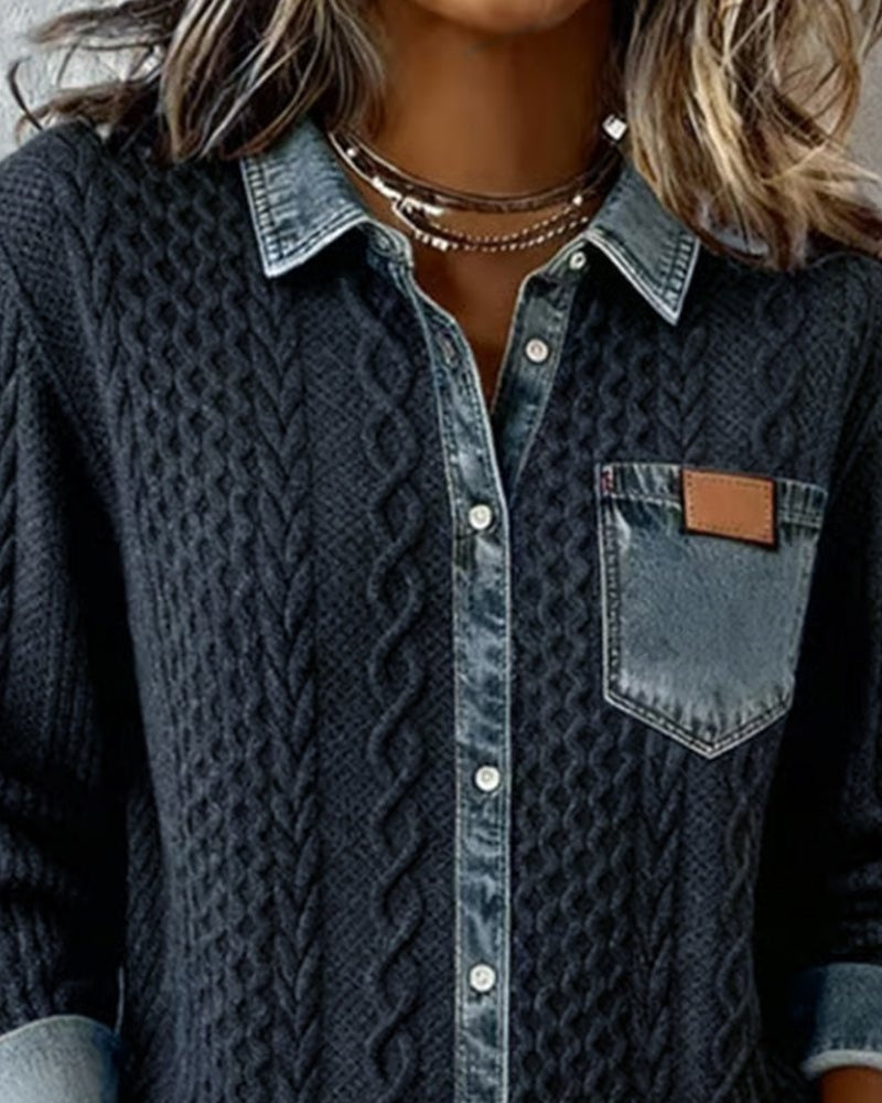 MAGLIA TRECCE DENIM – IL MIX URBANO CHE SORPRENDE