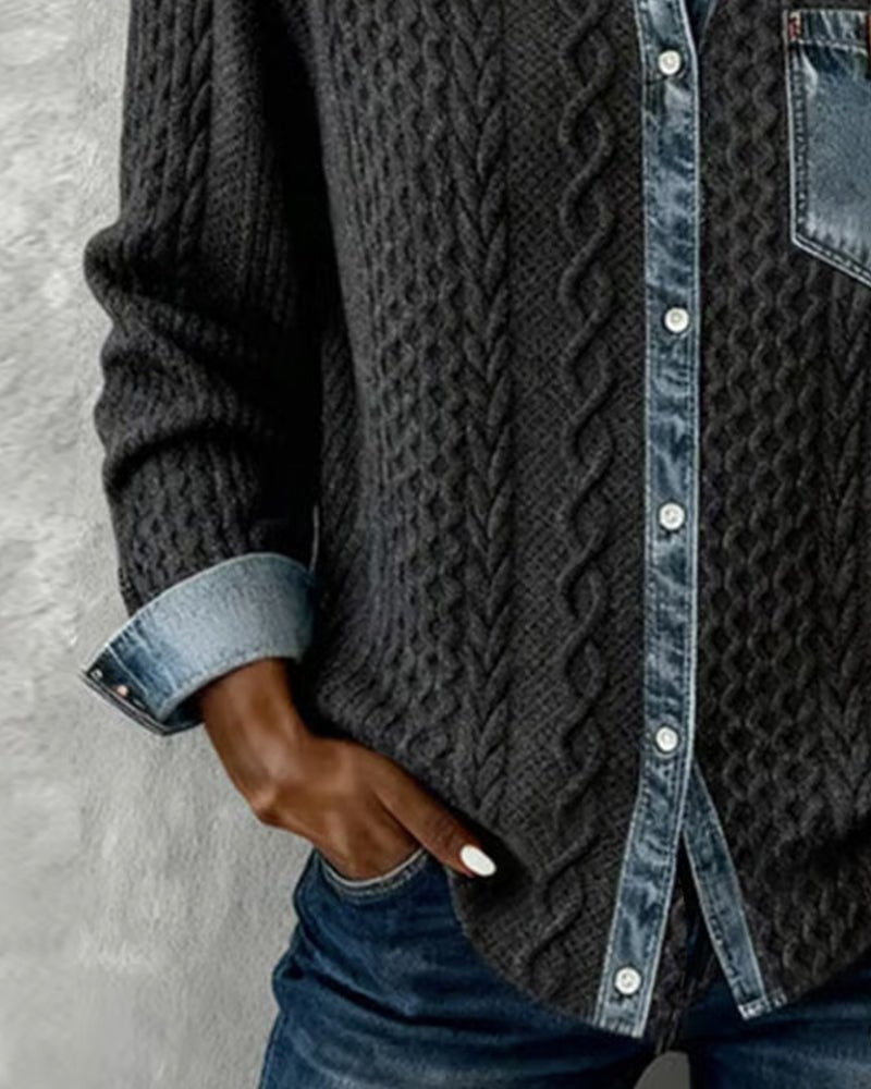 MAGLIA TRECCE DENIM – IL MIX URBANO CHE SORPRENDE