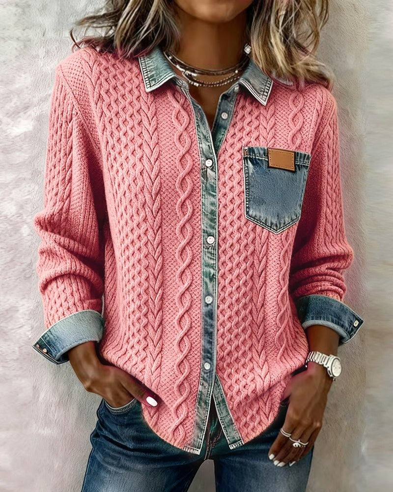 MAGLIA TRECCE DENIM – IL MIX URBANO CHE SORPRENDE