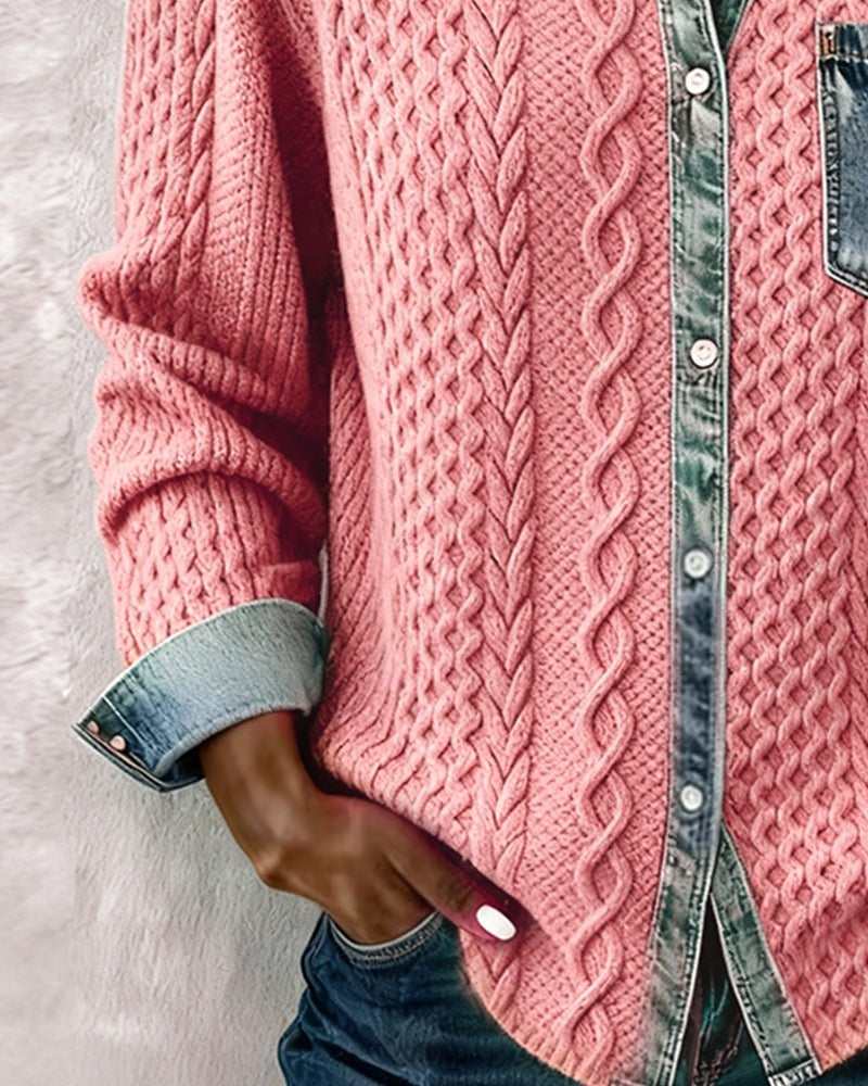 MAGLIA TRECCE DENIM – IL MIX URBANO CHE SORPRENDE